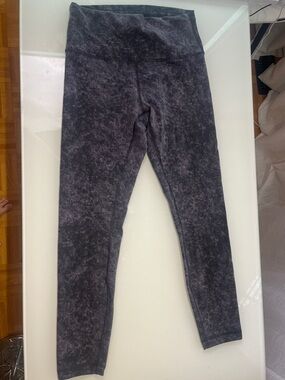 Lululemon Charcoal Marble High-Waist Leggings